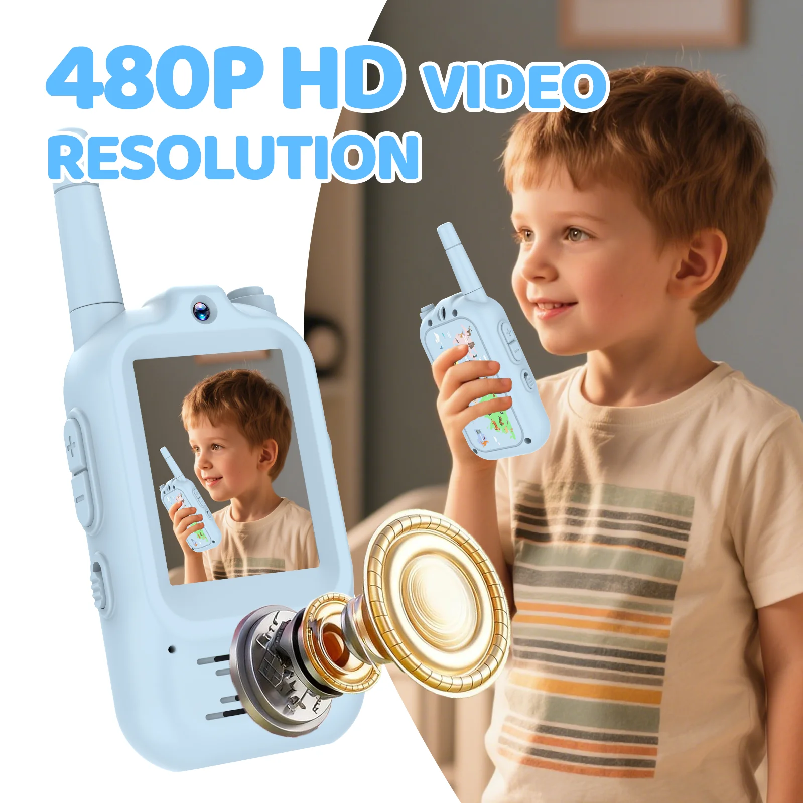 Kids Educational Videos - Video Walkie Talkie Kids Rechargeable 2