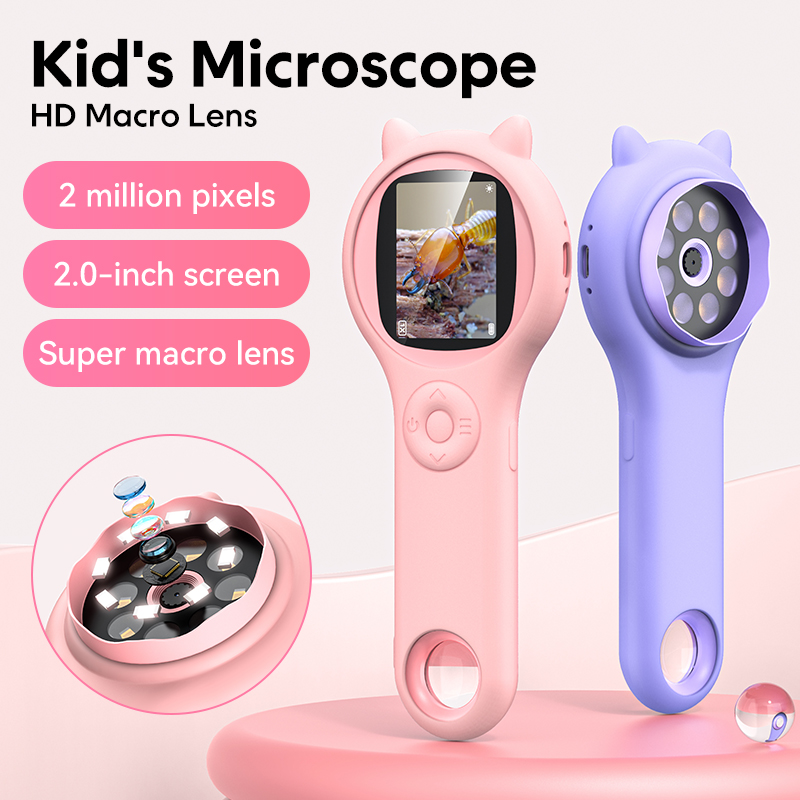 Kids Educational Videos - Mini Kids Optical Microscope With Photo