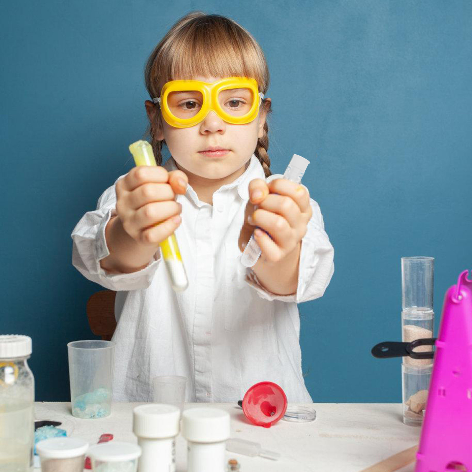 50Pcs Clear Test Tubes Plastic - Kids Education Youtube recension och pris