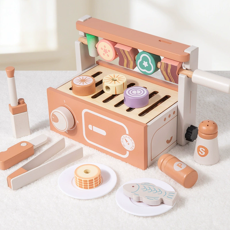 Wooden Pretend Play BBQ Grill  - Kids Without Education recension och pris