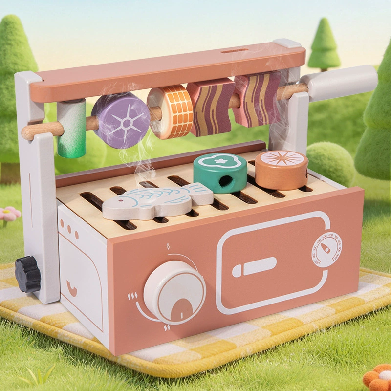 Wooden Pretend Play BBQ Grill  - Kids Without Education recension och pris