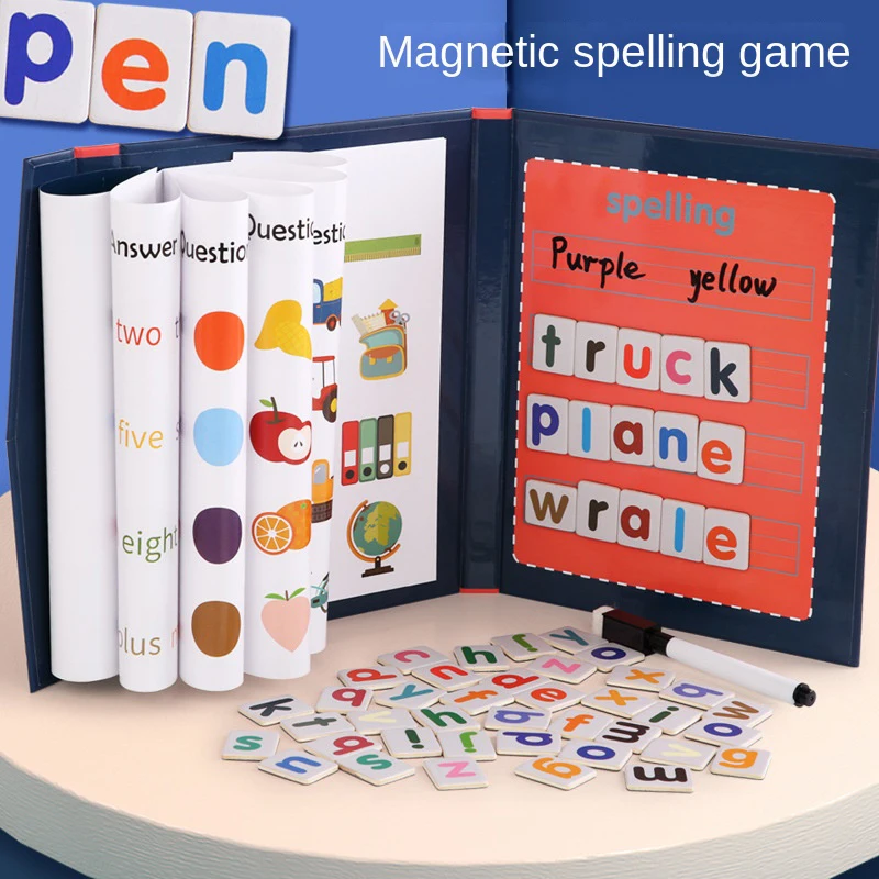 1pc Magnetic Alphabet Spelling - Kids Educational Games Learn English recension och pris