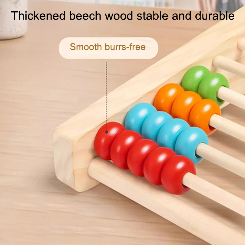 Wooden Counting Toy Abacus Mon - Abacus Counting Bead recension och pris