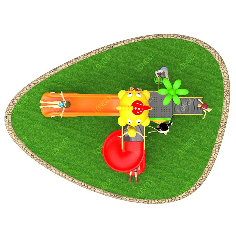 Commercial Plastic Slide 450x2 - Kids Outdoor Education recension och pris