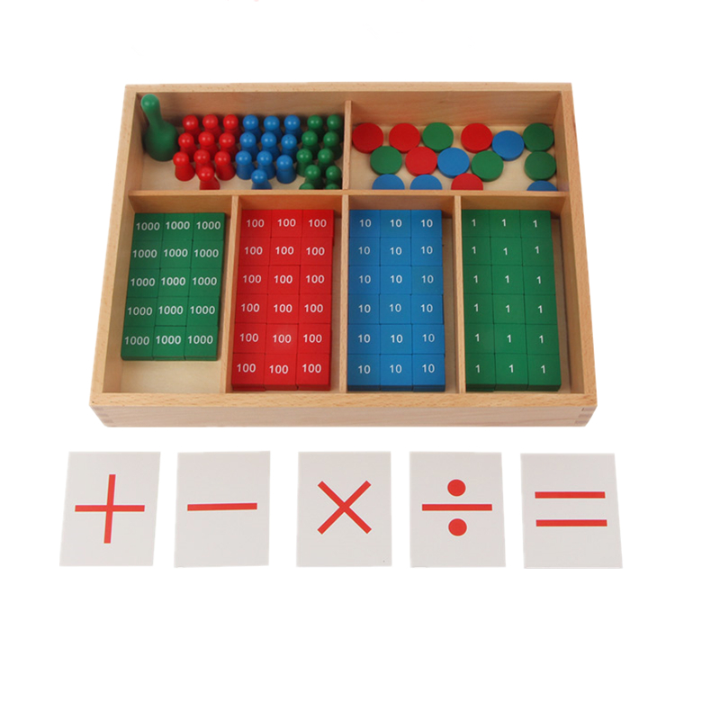 Montessori Math Toys Stamp Gam - Kids Education Tools recension och pris