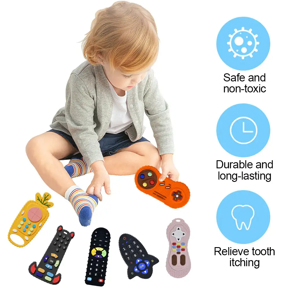 Baby Silicone Teether Toys Rem - Kids Nature Education recension och pris