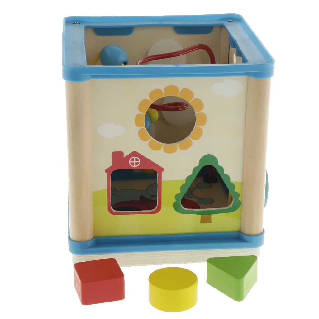 Wooden Activity Cube 3D Puzzle - Abacus Counting Bead recension och pris