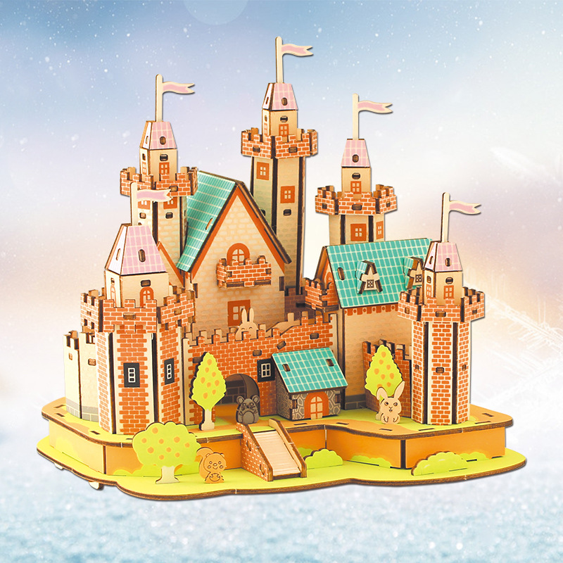 3D Jigsaw Wood Puzzle Building - Kids Without Education recension och pris