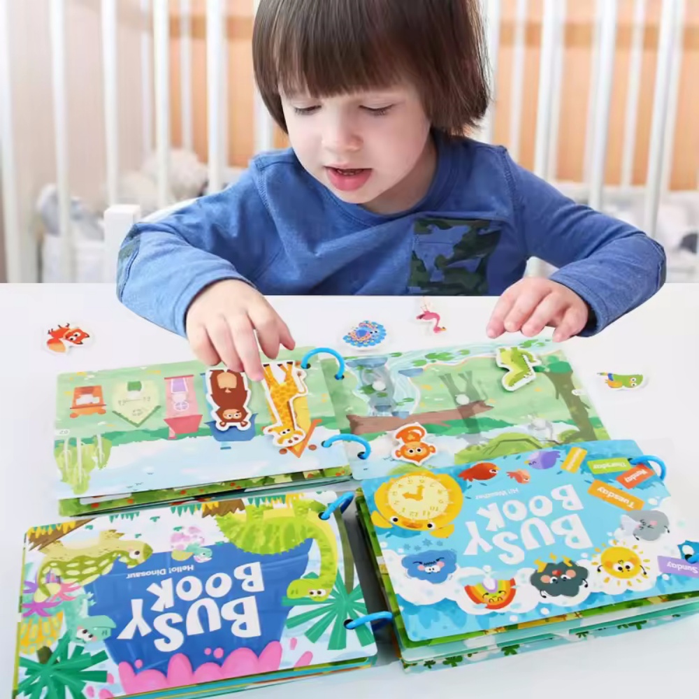 Busy Book Sticker Quiet Book f - Kids Educational Games Learn English recension och pris
