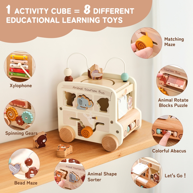 Montessori Wooden Children Toy - Kids Nature Education recension och pris