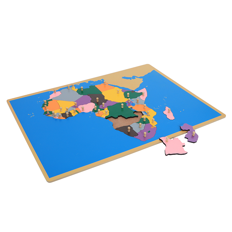 Wooden Map Puzzle of Africa Mo - Kids Education Tools recension och pris