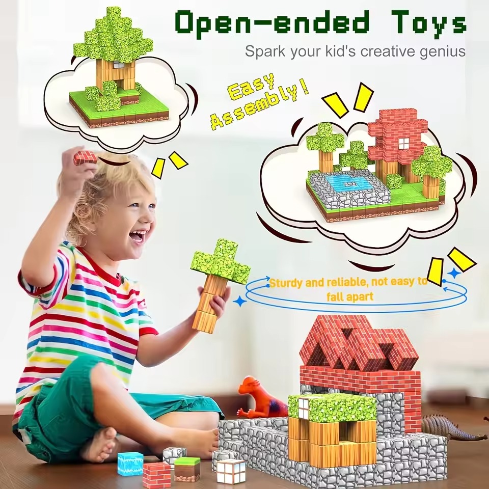 Mine World Magnetic Building B - Kids Education World recension och pris