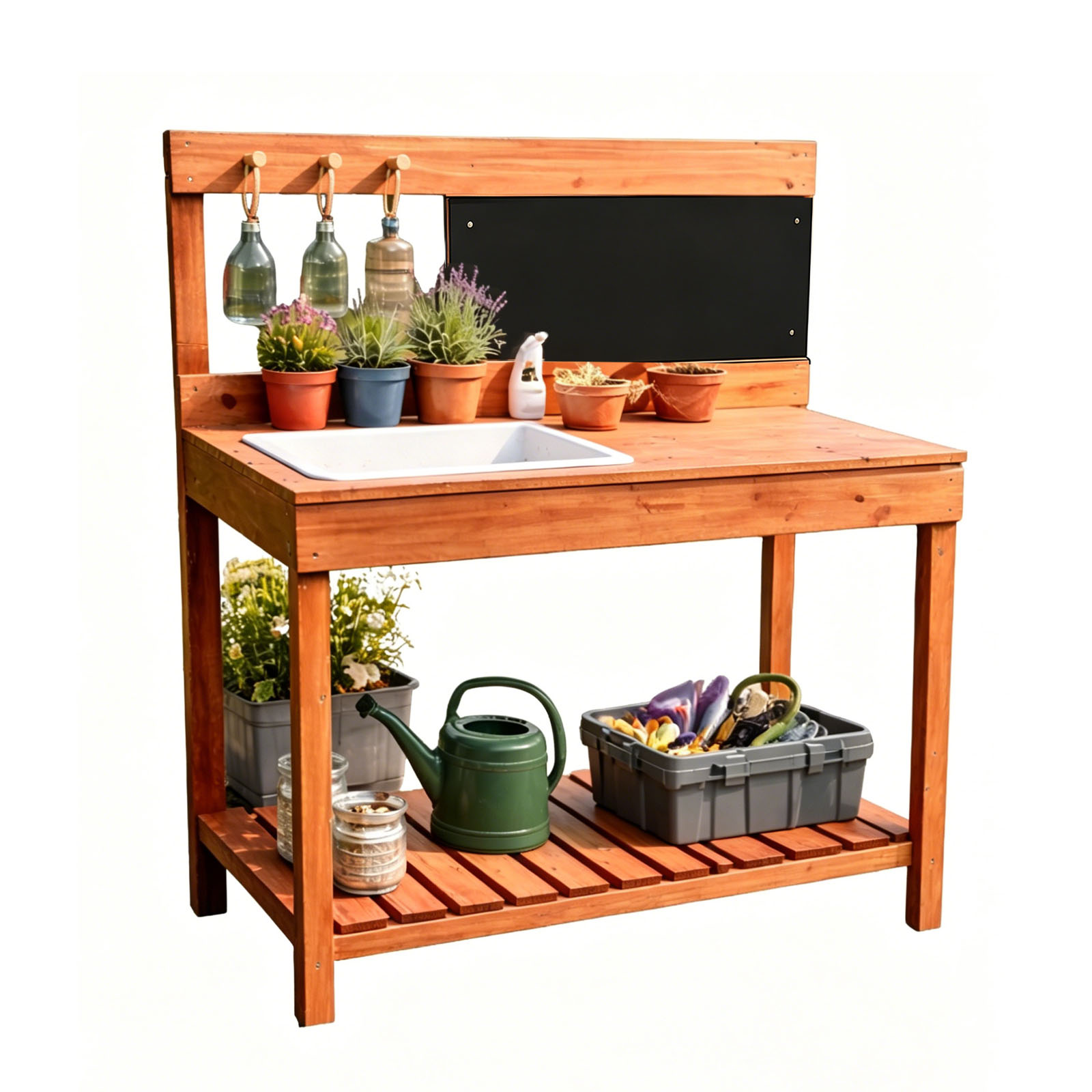Wooden Potting Benches For Chi - Kids Education Tools recension och pris