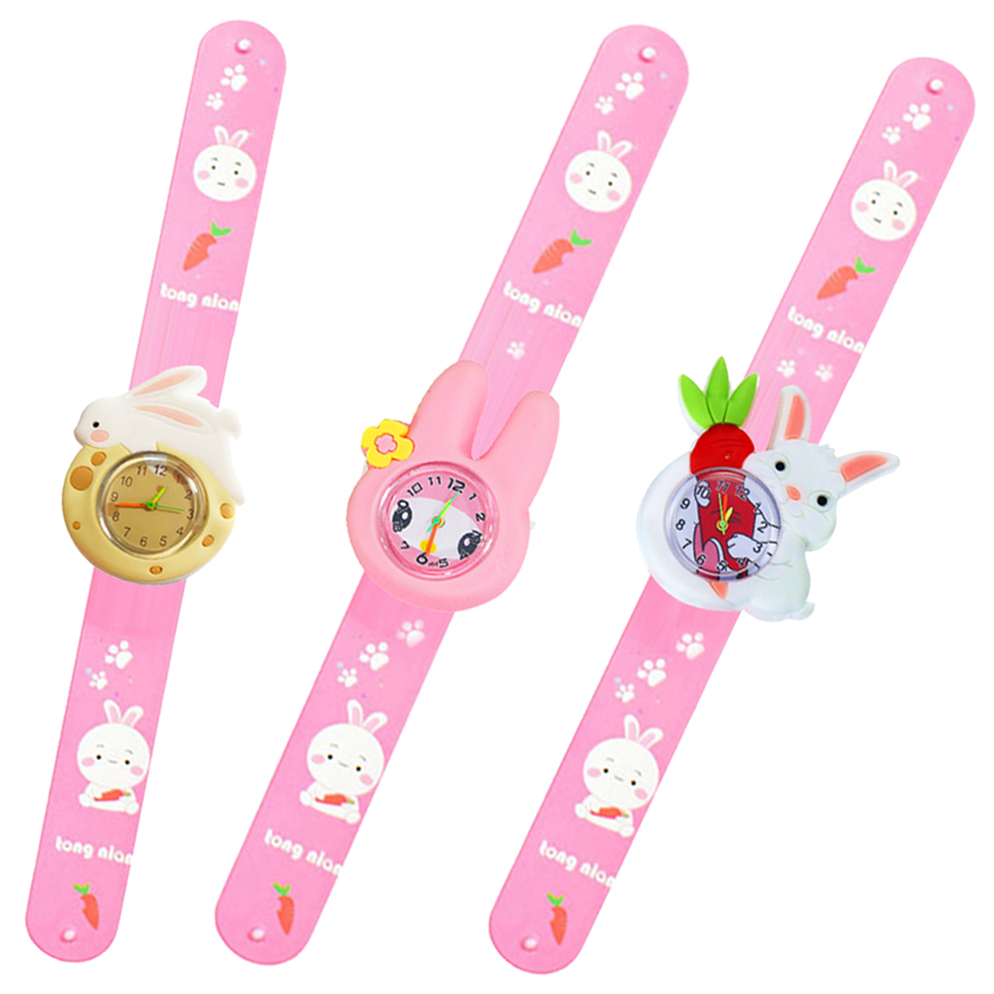 Printed Strap Cartoon Rabbit C - Kids Educational Watch recension och pris