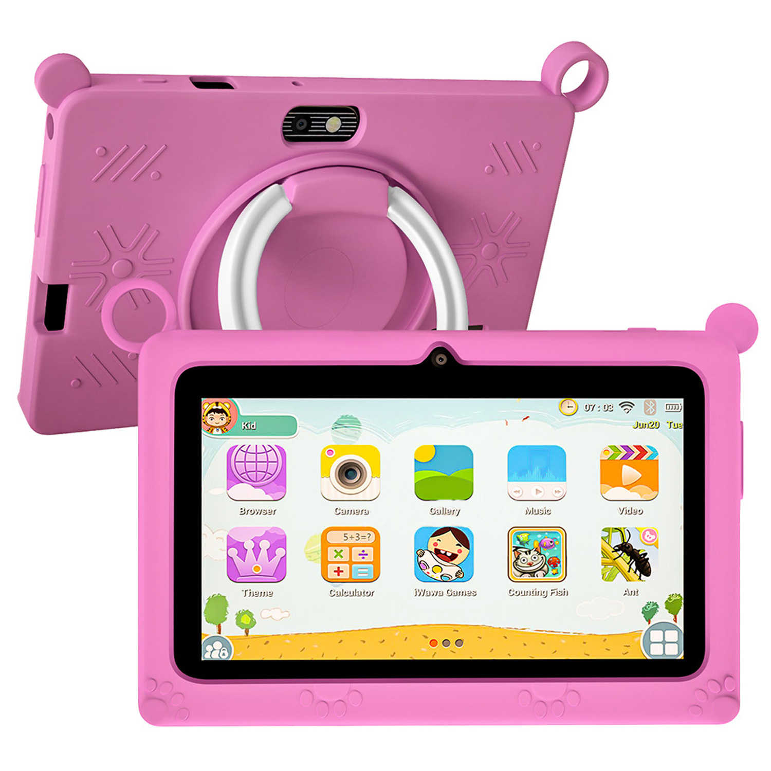 BDF Children's Tablet New 7 In - Kids Educational Games Learn English recension och pris