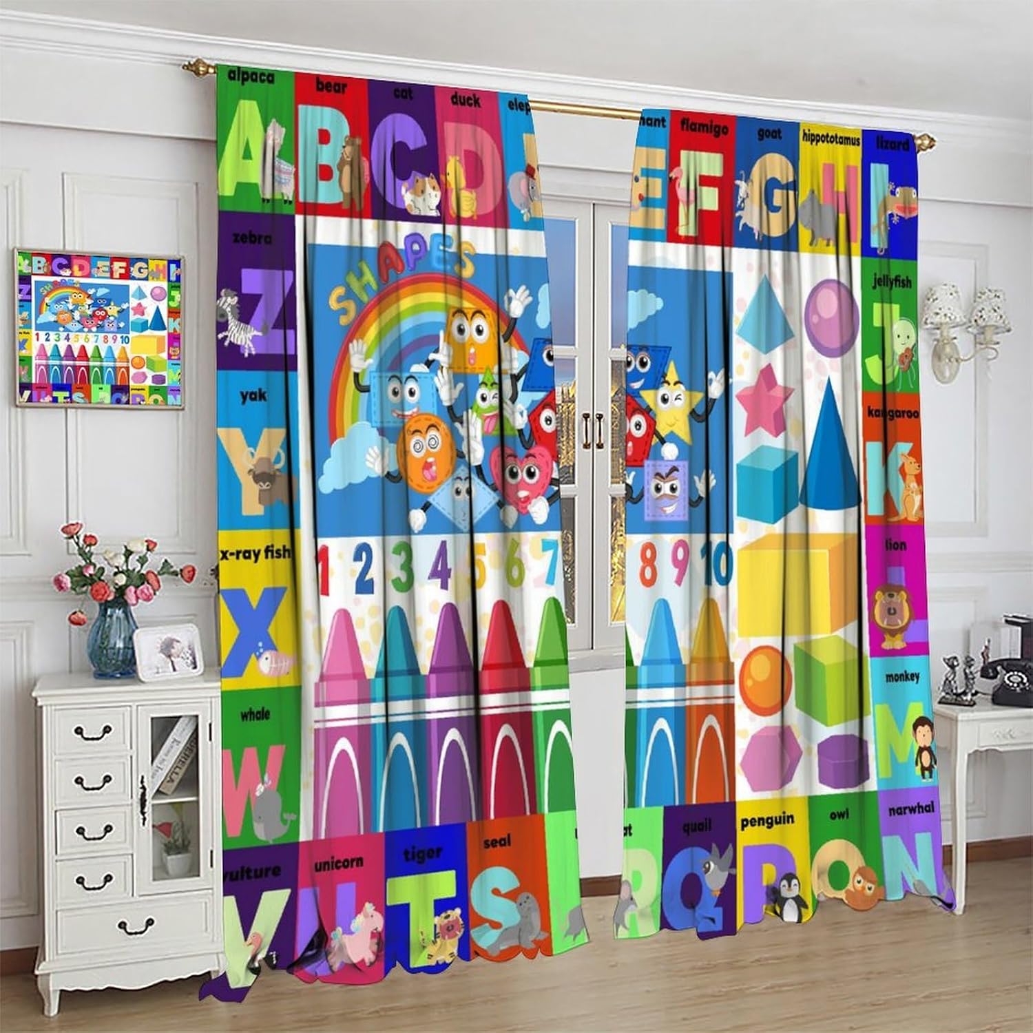 Colourful ABC Education Curtai - Kids Education Youtube recension och pris
