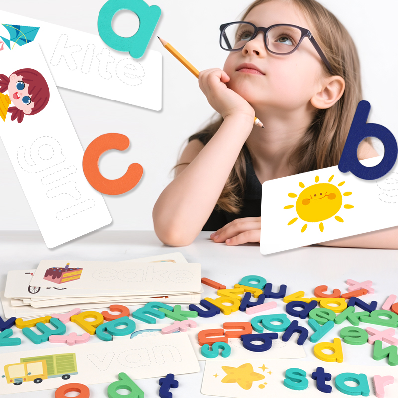 Montessori Wooden Alphabet Puz - Kids Educational Games Learn English recension och pris
