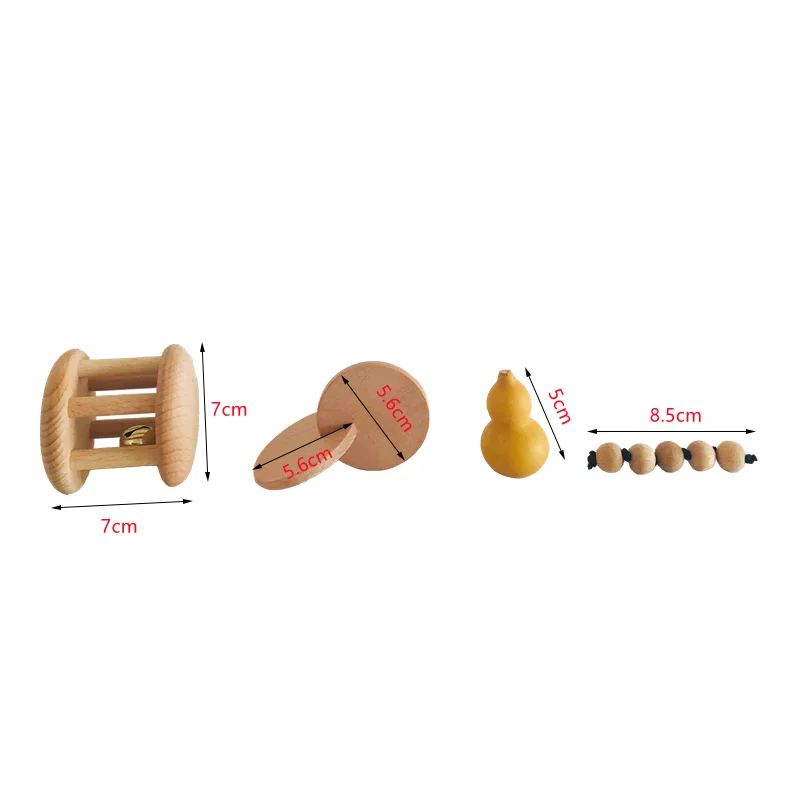 Montessori Wood Bell Rattle In - Kids Education Tools recension och pris