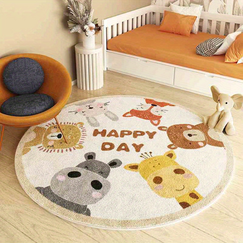 Happy Animals Round Rug Flanne - Happy Kids Education recension och pris