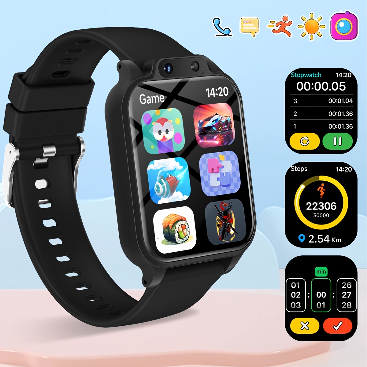Youngsters's Smart Watch with  - Kids Educational Watch recension och pris