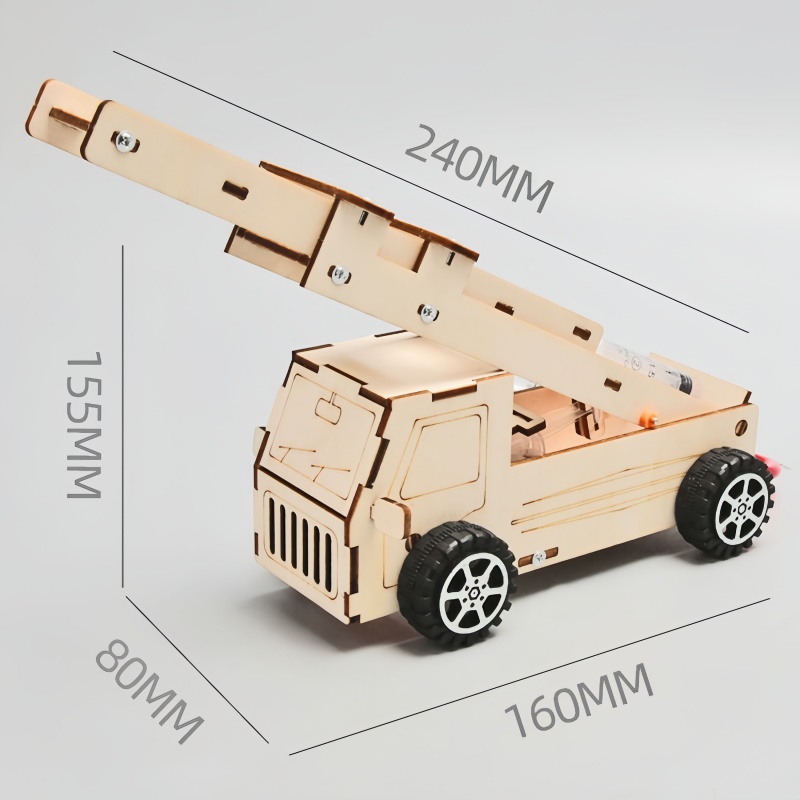 DIY Wood Ladder Fire Truck Mod - Kids Education Tools recension och pris