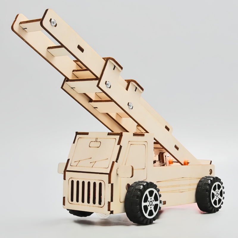 DIY Wood Ladder Fire Truck Mod - Kids Education Tools recension och pris