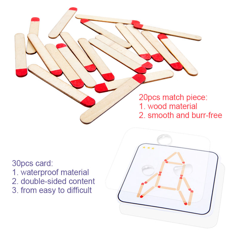 Montessori Matches Puzzles Gam - Kids Nature Education recension och pris