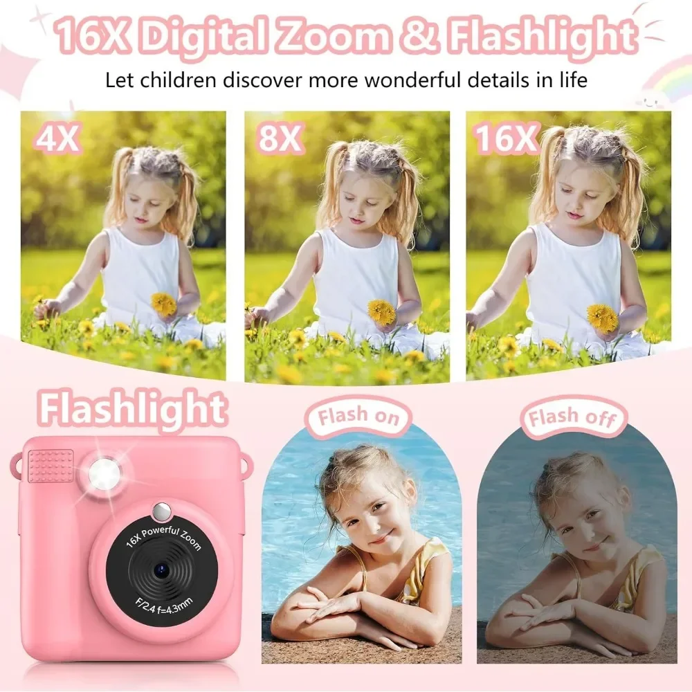 Instant Print Camera for Kids, - Japanese Kids Education recension och pris