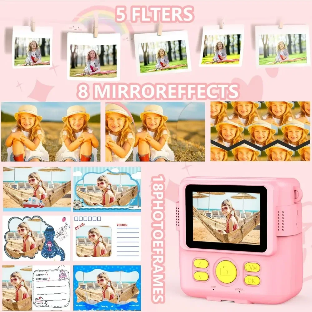 Instant Print Camera for Kids, - Japanese Kids Education recension och pris