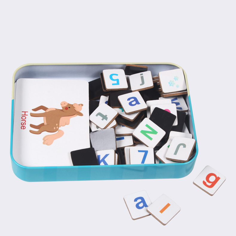 Wooden Puzzle Flash Cards Game - Kids Educational Games Learn English recension och pris