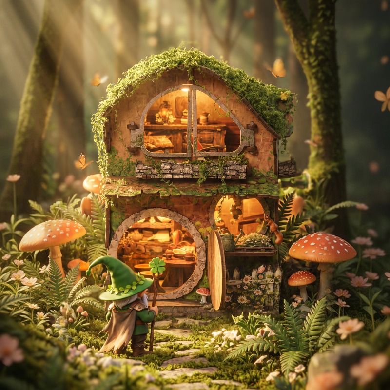Green Vine Covered Cottage 3D  - Kids Without Education recension och pris