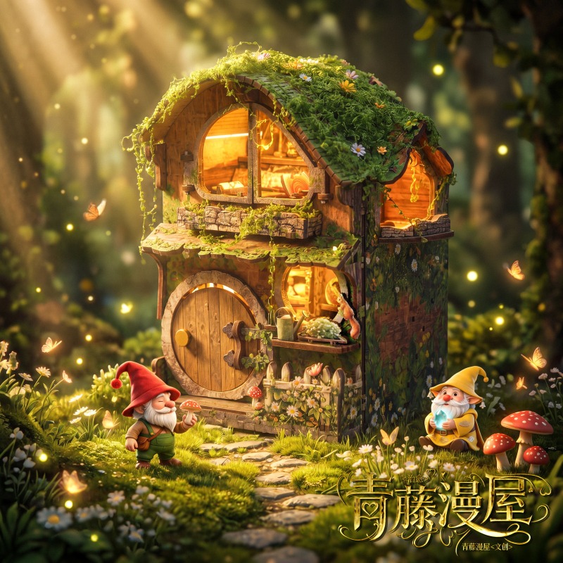 Green Vine Covered Cottage 3D  - Kids Without Education recension och pris
