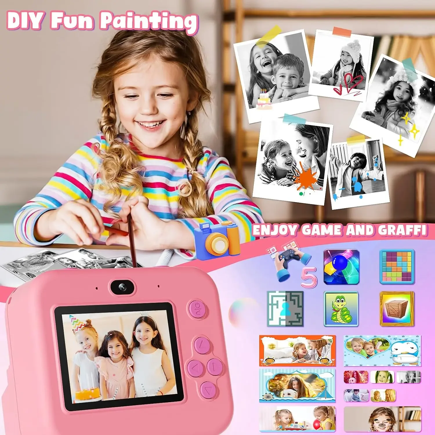 Digital Children Camera, Insta - Japanese Kids Education recension och pris