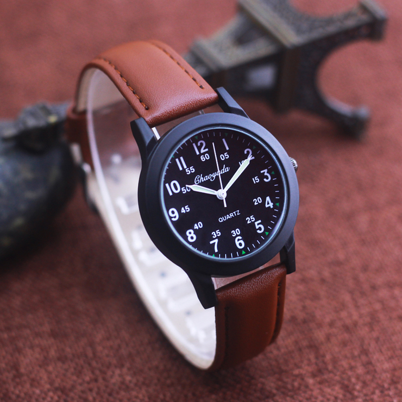 Chaoyada Fashion Men Boys Leat - Kids Educational Watch recension och pris