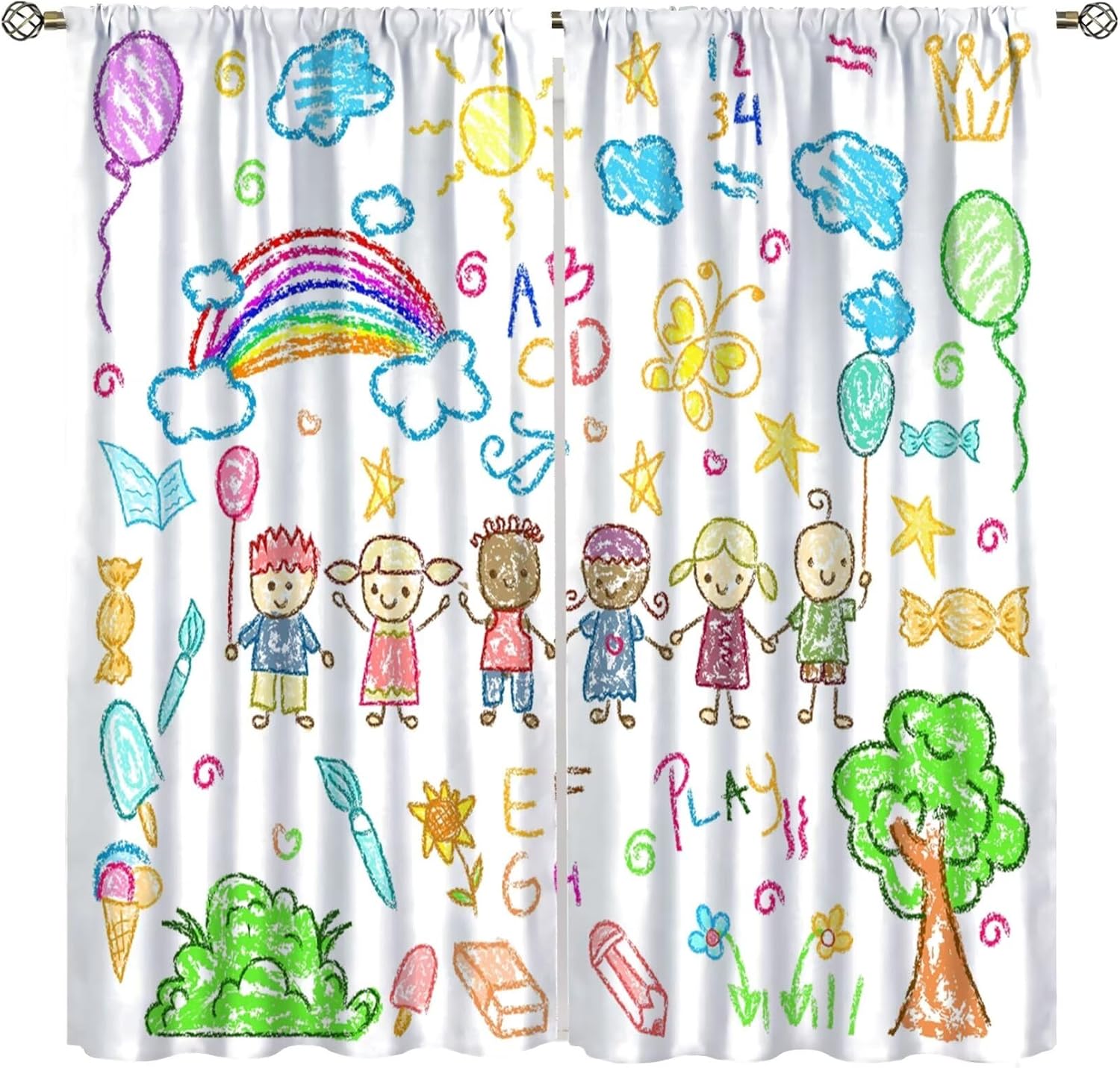 Educational Kids Study Curtain - Kids Education Youtube recension och pris