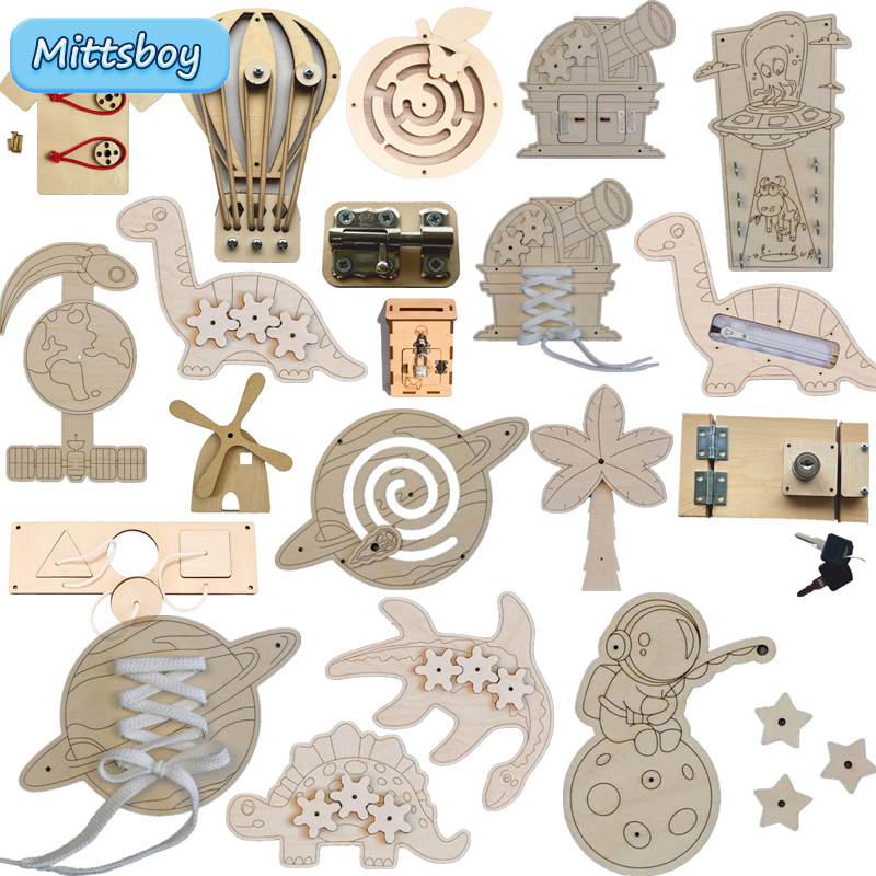 Montessori Busy Board Accessor - Kids Nature Education recension och pris