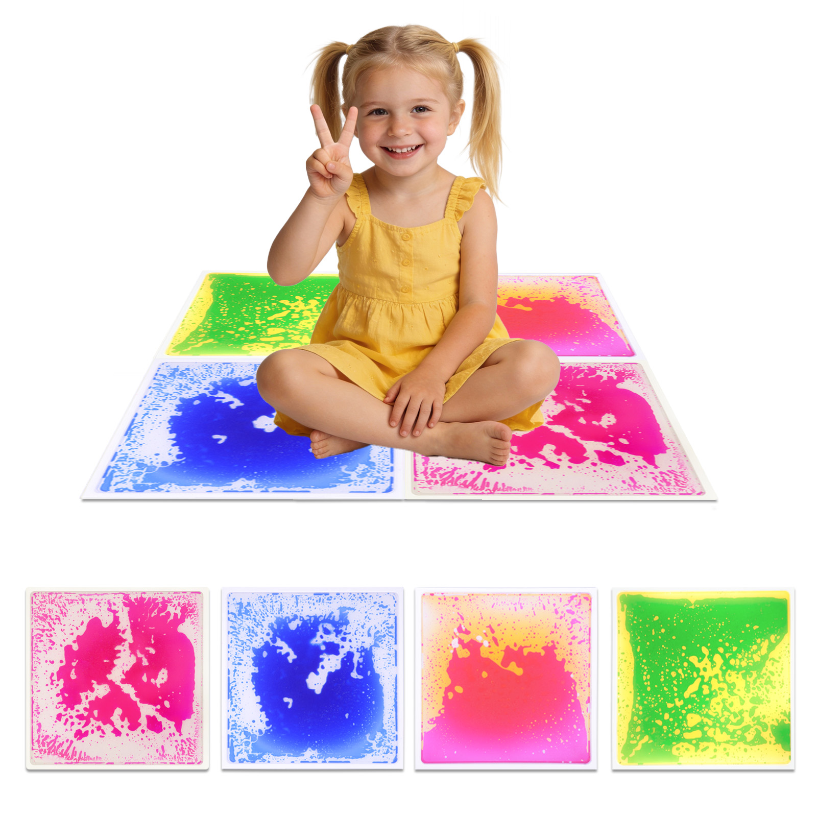 Visual Sensory Mat Liquid Safe - Kids Education Rug recension och pris