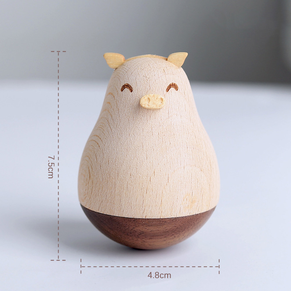 Wooden Animal Tumbler Cartoon  - Happy Kids Education recension och pris