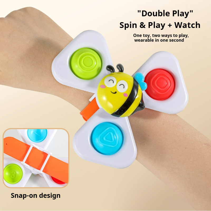 3pcs/Set Suction Cup Spinning  - Kids Educational Watch recension och pris