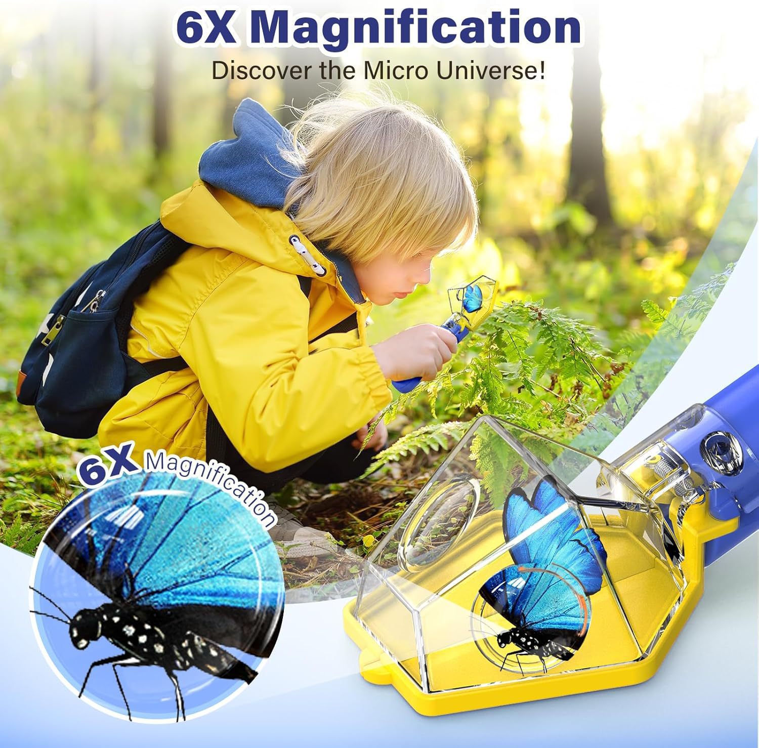 6X Magnifier Kids Bug Catcher, - Kids Nature Education recension och pris