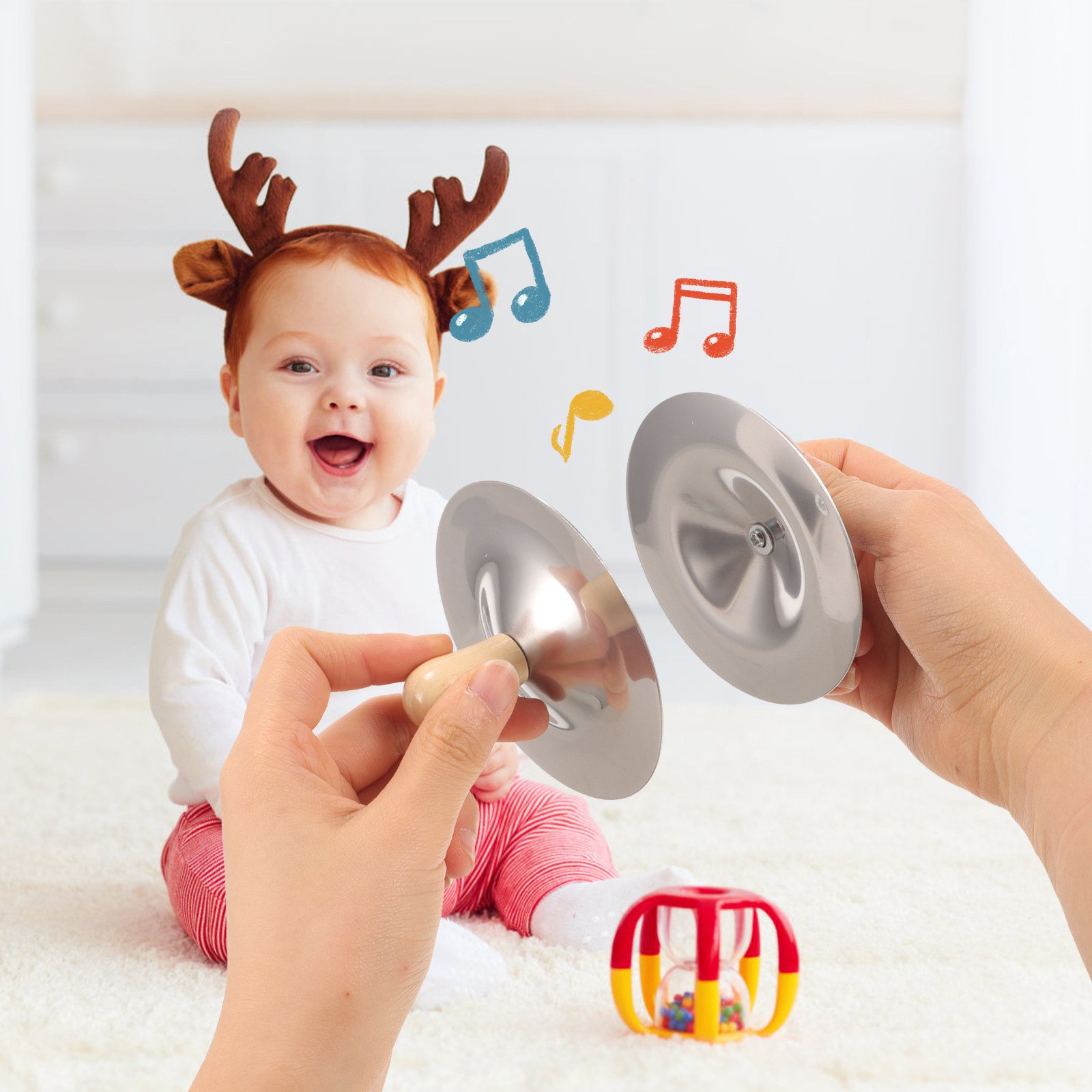2Pcs Small Finger Cymbals Kids - Kids Education Tools recension och pris