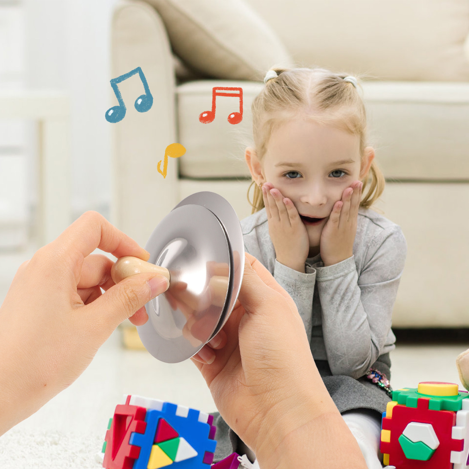 2Pcs Small Finger Cymbals Kids - Kids Education Tools recension och pris