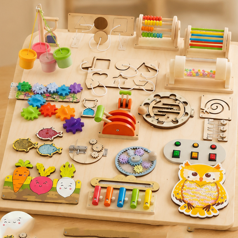 Premium Montessori Busy Board  - Kids Nature Education recension och pris