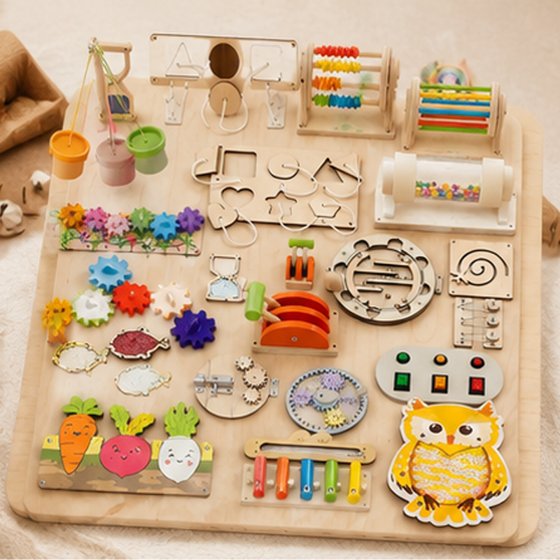 Premium Montessori Busy Board  - Kids Nature Education recension och pris