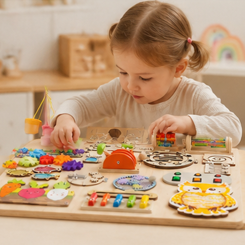 Premium Montessori Busy Board  - Kids Nature Education recension och pris